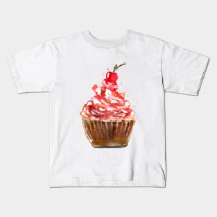 Cherry Cupcake Kids T-Shirt